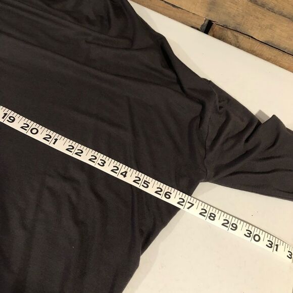 joan vass brown Dolan sleeve mock neck - L - Picture 8 of 8